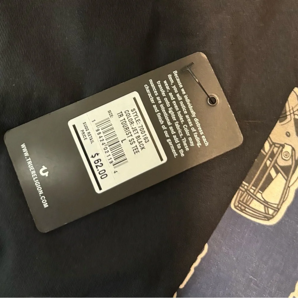 True Religion Black Graphic Tee
